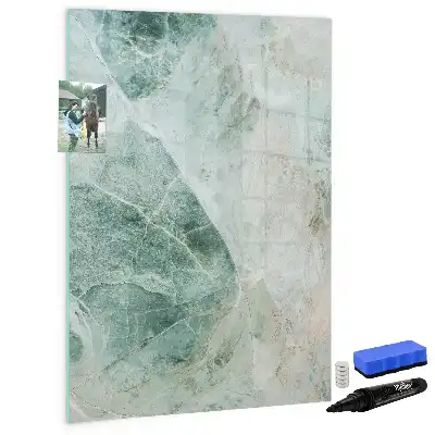 Magnetisk whiteboard i stenmarmor