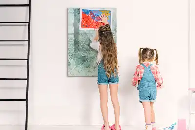 Magnetisk whiteboard i stenmarmor