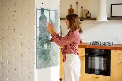 Magnetisk whiteboard i stenmarmor