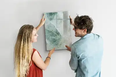 Magnetisk whiteboard i stenmarmor