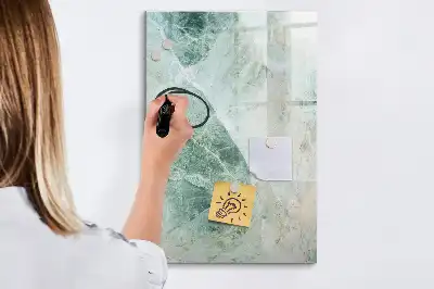 Magnetisk whiteboard i stenmarmor