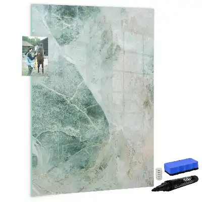 Magnetisk whiteboard i stenmarmor