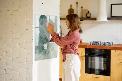 Magnetisk whiteboard i stenmarmor