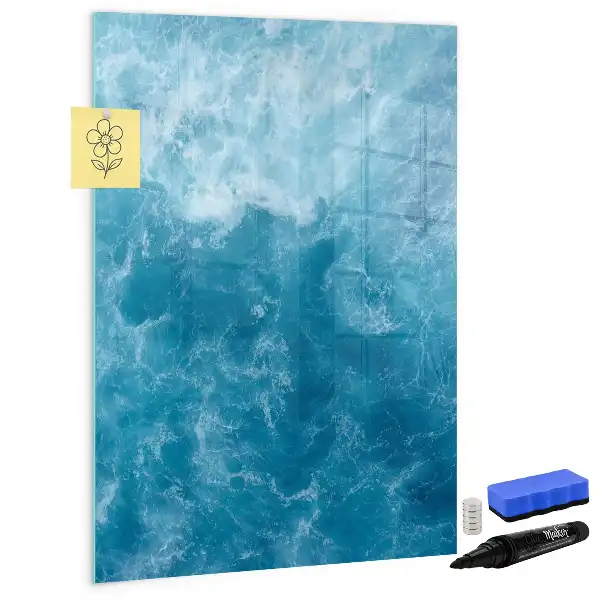Magnetisk opslagstavle med motiv af hav ocean