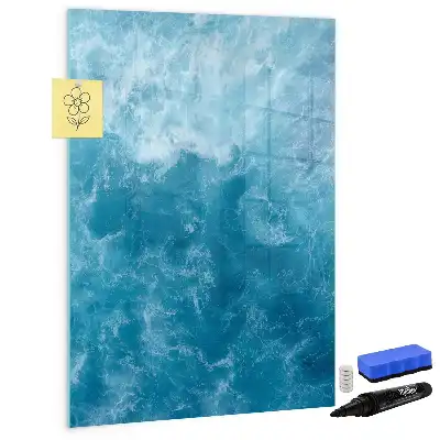 Magnetisk opslagstavle med motiv af hav ocean