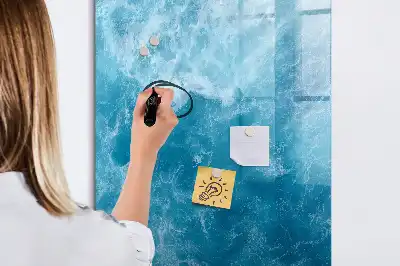 Magnetisk opslagstavle med motiv af hav ocean