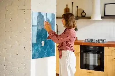Magnetisk opslagstavle med motiv af hav ocean
