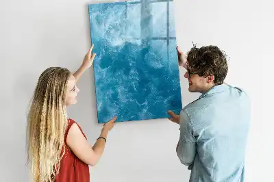 Magnetisk opslagstavle med motiv af hav ocean