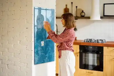 Magnetisk opslagstavle med motiv af hav ocean