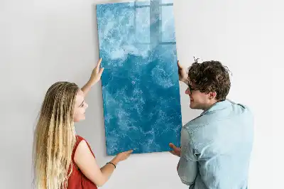 Magnetisk opslagstavle med motiv af hav ocean