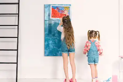 Magnetisk opslagstavle med motiv af hav ocean