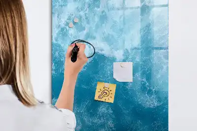 Magnetisk opslagstavle med motiv af hav ocean