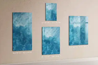 Magnetisk opslagstavle med motiv af hav ocean