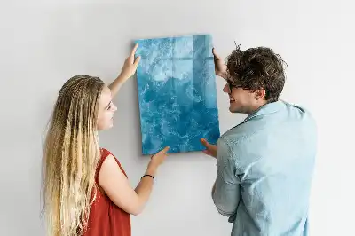 Magnetisk opslagstavle med motiv af hav ocean