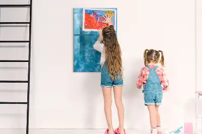 Magnetisk opslagstavle med motiv af hav ocean