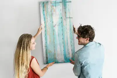Magnetisk opslagstavle i gammelt træ