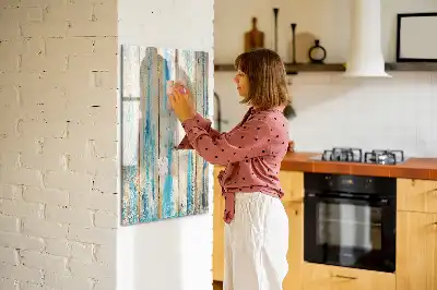 Magnetisk whiteboard i antikt træ