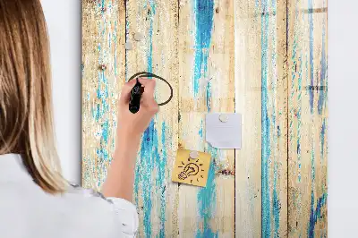 Magnetisk whiteboard i antikt træ