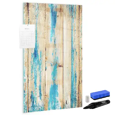 Magnetisk whiteboard i antikt træ