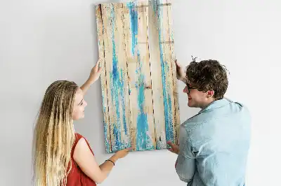 Magnetisk whiteboard i antikt træ