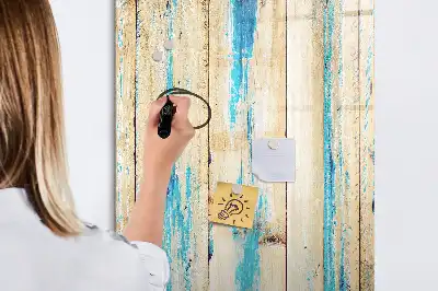 Magnetisk whiteboard i antikt træ