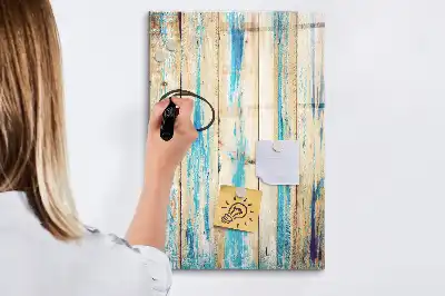 Magnetisk whiteboard i antikt træ
