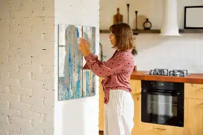 Magnetisk whiteboard i antikt træ