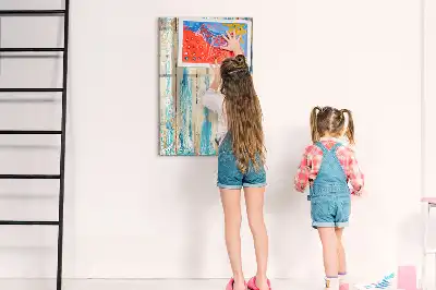 Magnetisk whiteboard i antikt træ