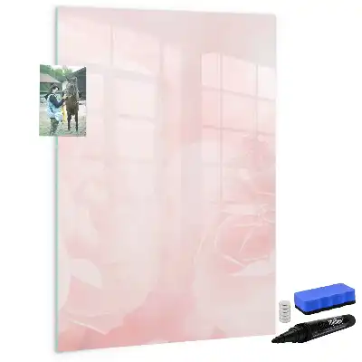 Magnetisk tørresletteboard med motiv af roser