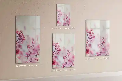 Magnetisk tavle Tørreslette med motiv af forårsblomster