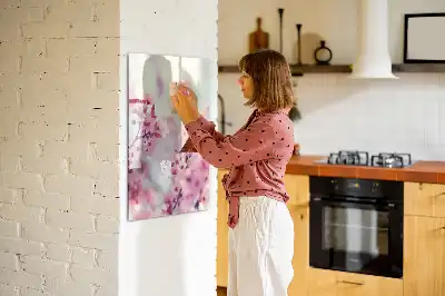Magnetisk tavle Tørreslette med motiv af forårsblomster