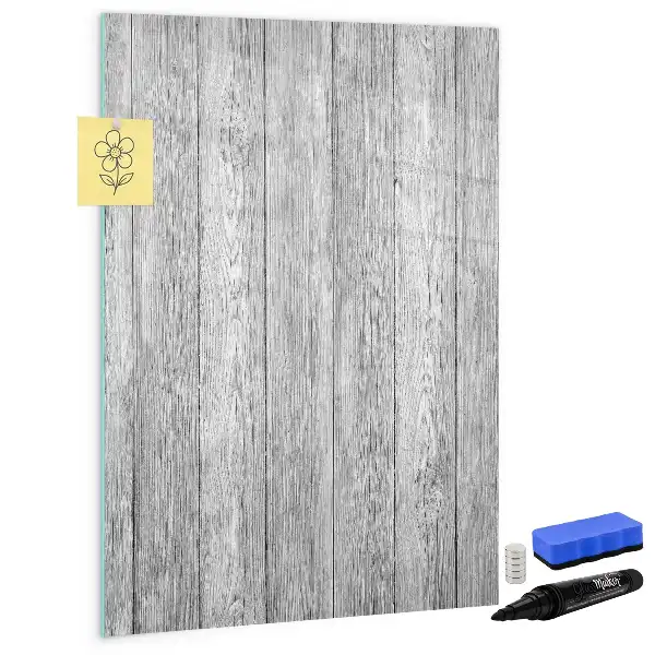Magnetisk whiteboard i træramme