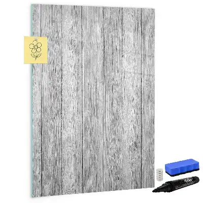 Magnetisk whiteboard i træramme