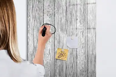 Magnetisk whiteboard i træramme