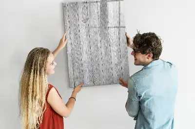 Magnetisk whiteboard i træramme