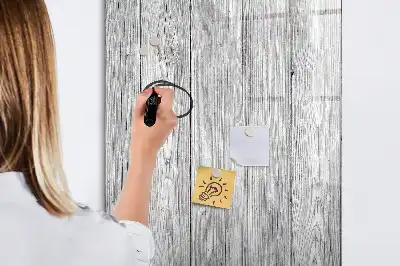 Magnetisk whiteboard i træramme
