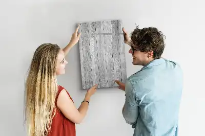 Magnetisk whiteboard i træramme