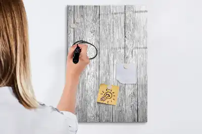 Magnetisk whiteboard i træramme