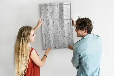 Magnetisk whiteboard i træramme