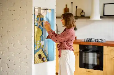 Magnetisk tørresletteboard til strandbrug