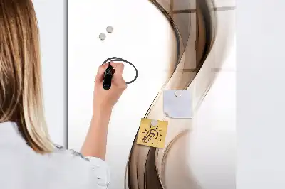 Magnetisk tørresletteboard med bølgeabstraktion
