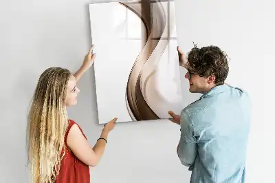 Magnetisk tørresletteboard med bølgeabstraktion