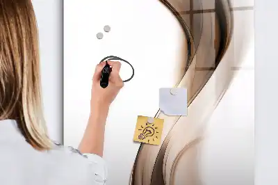 Magnetisk tørresletteboard med bølgeabstraktion