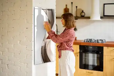 Magnetisk tørresletteboard med bølgeabstraktion