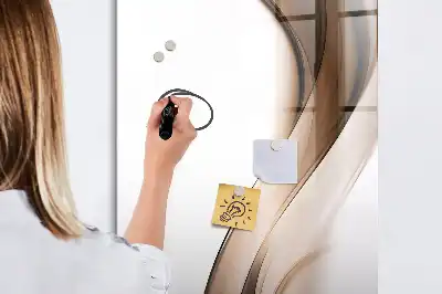 Magnetisk tørresletteboard med bølgeabstraktion