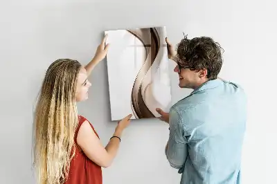 Magnetisk tørresletteboard med bølgeabstraktion