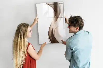Magnetisk tørresletteboard med bølgeabstraktion