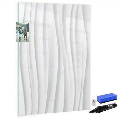 Magnetisk whiteboard med motiv af abstrakte linjer