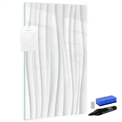 Magnetisk whiteboard med motiv af abstrakte linjer