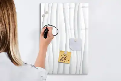 Magnetisk whiteboard med motiv af abstrakte linjer
